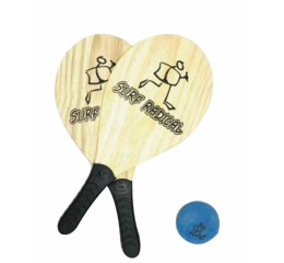 KIT RAQUETE FRESCOBALL C/2 C/BOLA E BOLSA